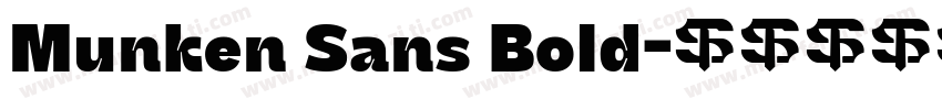 Munken Sans Bold字体转换